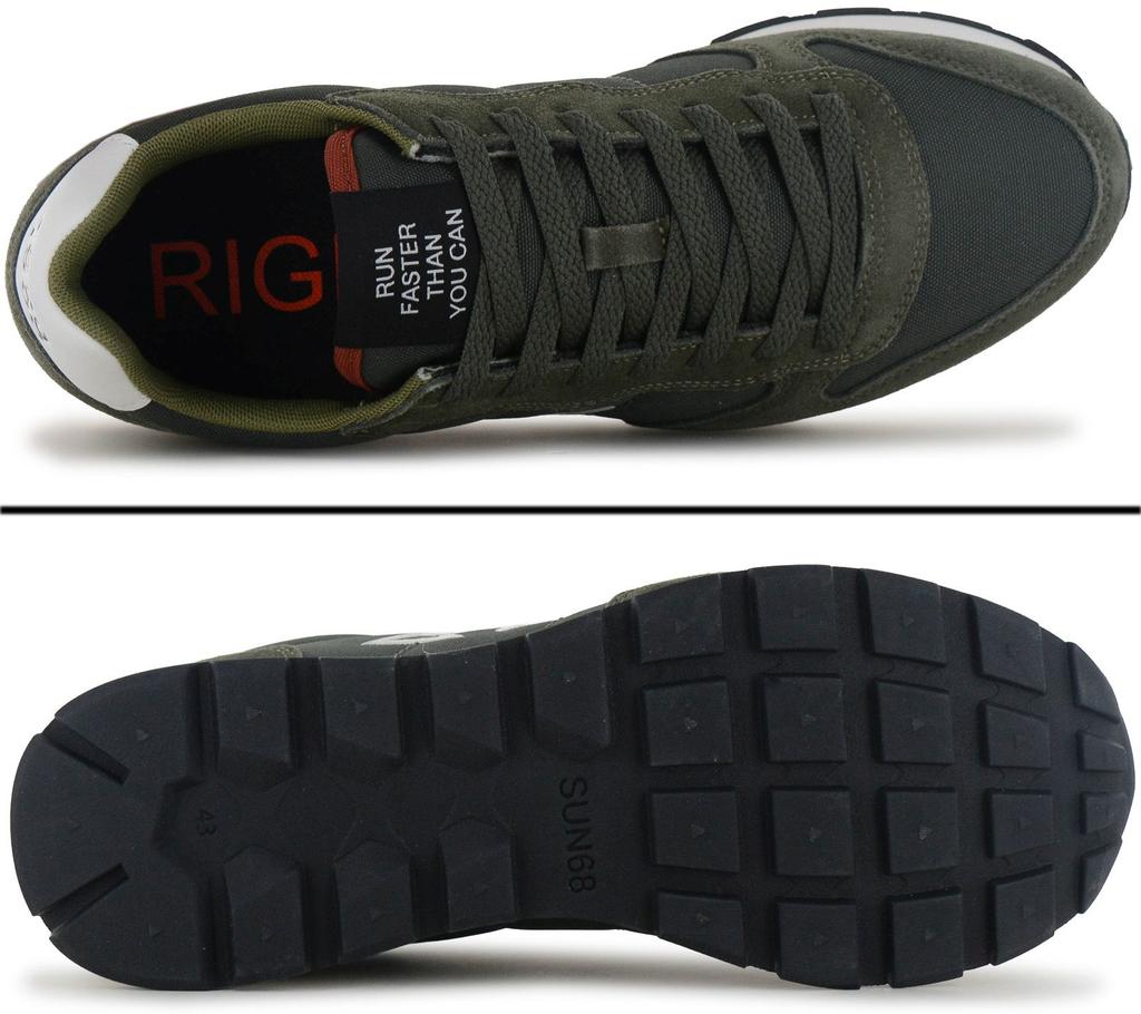 SUN68 Tom Solid - Herren Sneakers Schuhe Militare-Grün Z46101-74 ORIGINAL