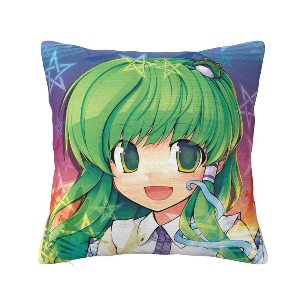 Pillow Cover Kochiya Sanae Anime Manga Graphic Cushion Cover Fashion Pillow Case For Sofa Bedroom Home Decor Pillowcases