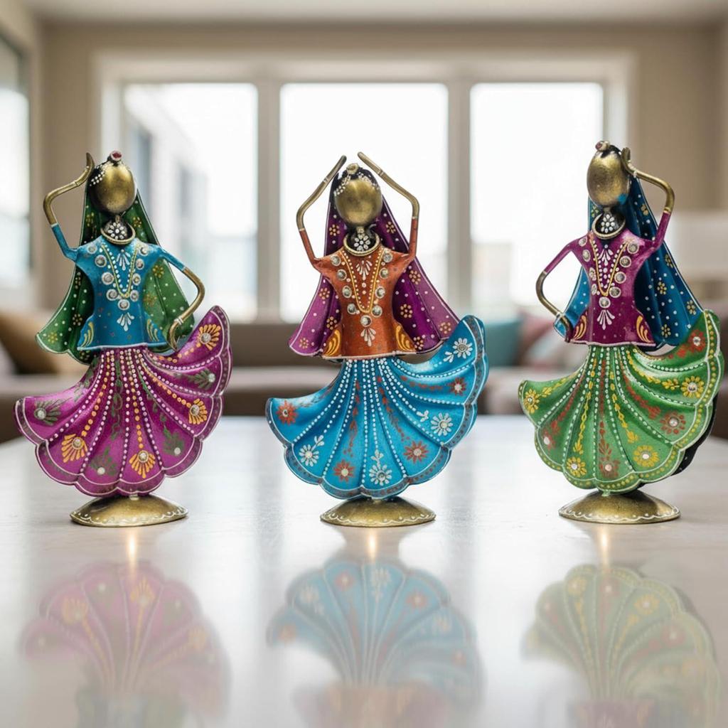 Home Decoration Items for Living Room, Home Decor Items, Rajasthani Dancing Doll Showpieces,House Warming Gifts