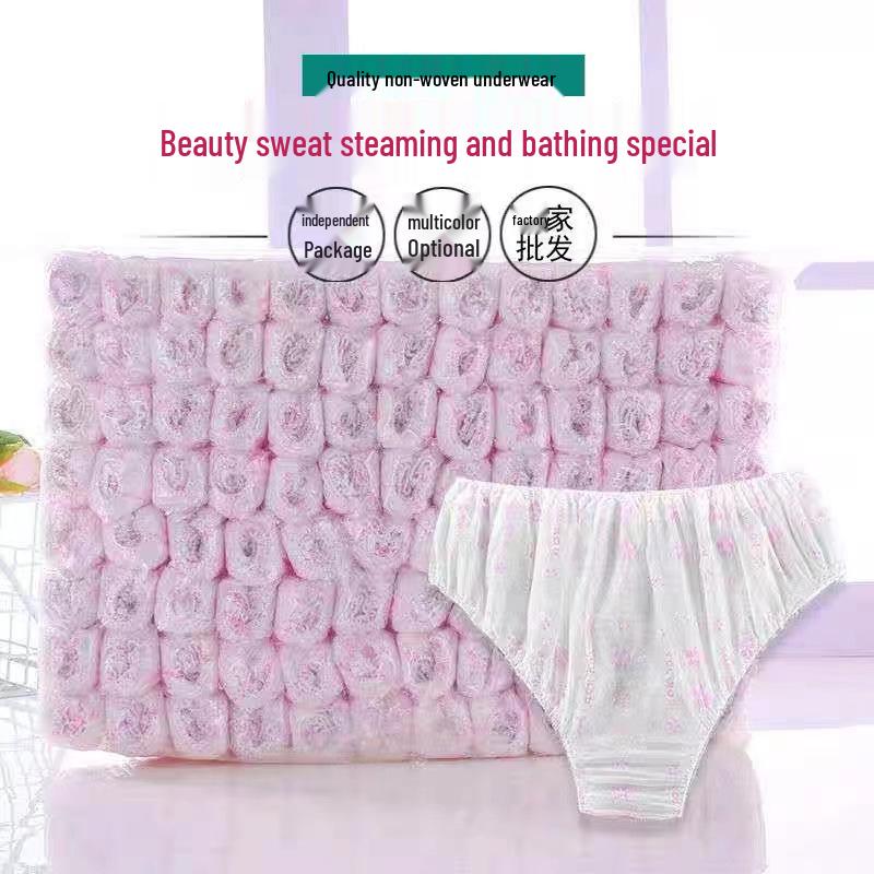 Individually Wrapped Disposable Women's Underwear for Bath, Spa, Travel, and More
