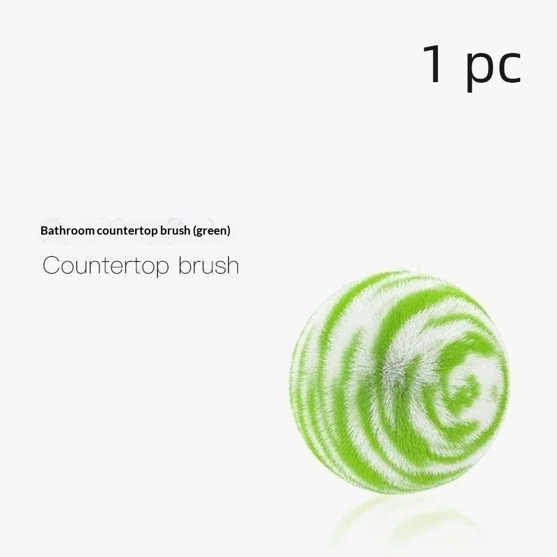 

1/2/3Pcs Creative Soft Desktop Cleaning Ball No Shedding Cleaning Tool Bathroom Sink Brush Washbasin Faucet Brush For Home 1pcs зелений