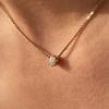 LECLAT 6P MOISSANITE NECKLACE WHITE/VERMEIL