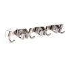 3 Racks and 4 Hooks Broom Holder Mop Hanger 304 Stainless Steel Multifunctional No Punch Laundry