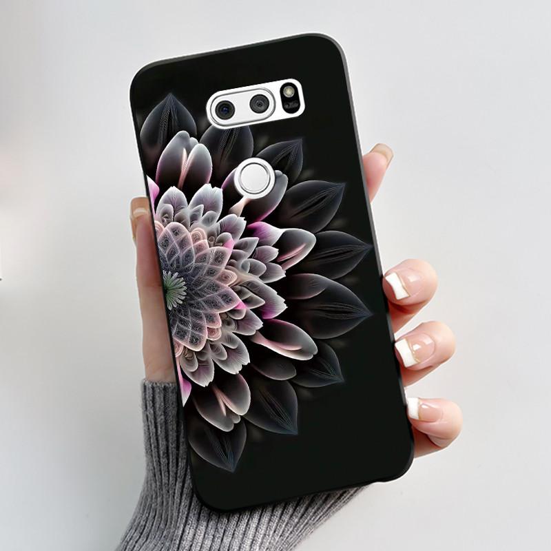 Casing For LG V30 V30+ V30S V30S+ V35 V35+ ThinQ Slim Soft Black Silicon Case Aesthetic Luxury Cute Cool Boys Girls Back Cover