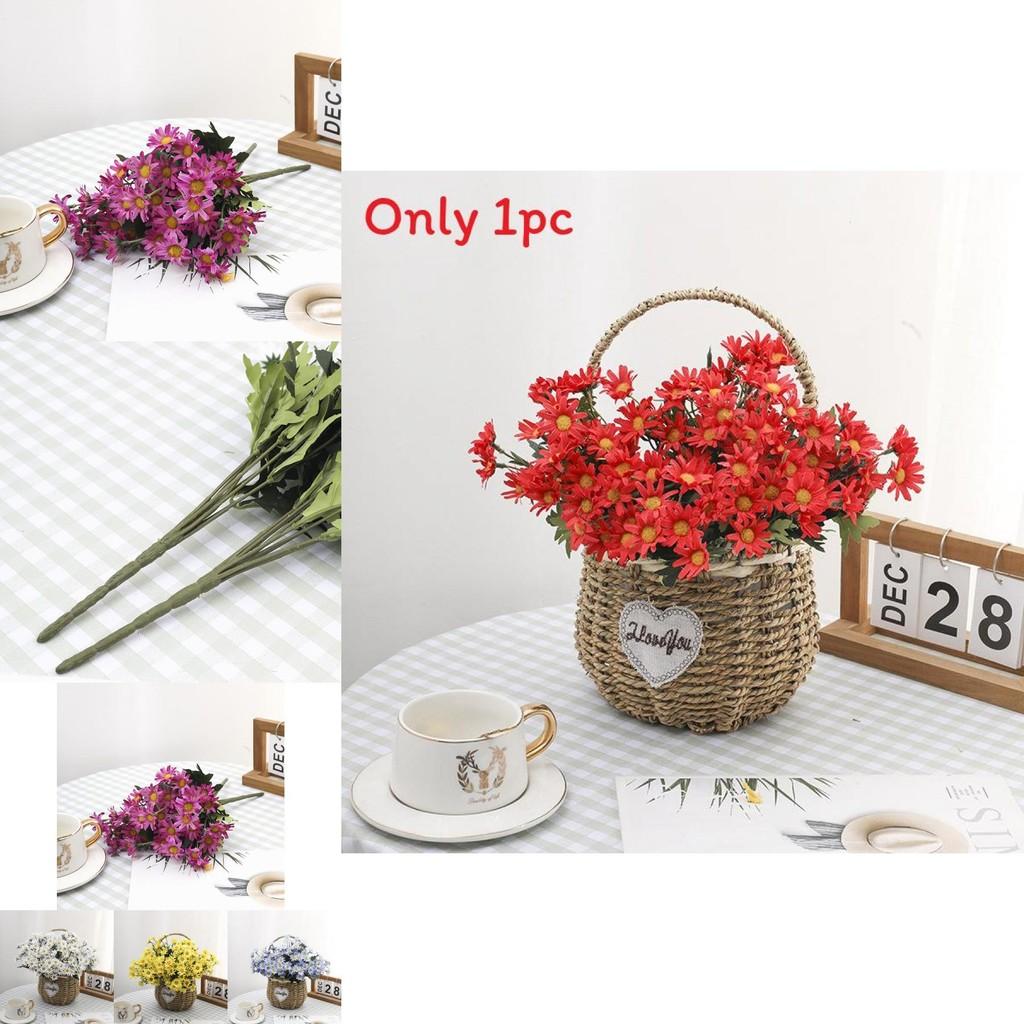 Artificial Silk Chrysanthemum Bouquet For Wedding Decor Home Office Styling
