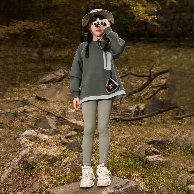 EBAER Kids  Unisex Raglan Sleeve Round Neck Sweatshirt 120