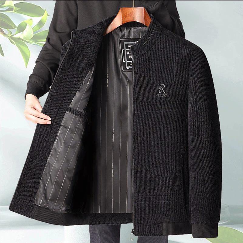 

Men s Casual Spring & Autumn Jacket for Middle-aged and Elderly Fathers 195 (Weight 165-185 Jin)