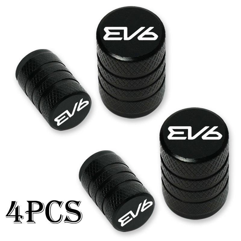 AANB1 For KIA EV6 Car Accessories Car Wheel Tire Valve Caps Tyre Stem Covers Airdust Waterproof