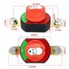 12V-24V Battery Kill Switch 300A Battery Shut Off Switch Durable Power Isolator Switch  for Boat