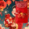 Chinese Year Red Envelope Spring Festival Packet Embroidered Hongbao Gifts Money Pocket for