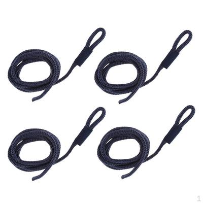 4x Cima Paraurti Intrecciata in Nylon da 1/4 di Pollice x 5 Piedi per Kayak Marini Barche