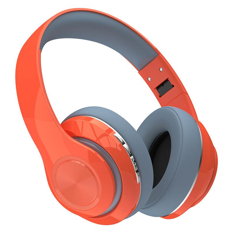 Head-mounted Wireless Bluetooth Headset, All-inclusive, Ear-type Subwoofer, Pluggable Card, Foldable