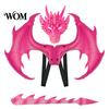 Set Costume da Drago con Maschera e Ali per Bambini, con Coda e Ali, Set Leggero per Travestimenti Cosplay, per Età 3-12 Anni, Festa di Halloween