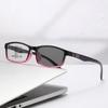 Men's Classic Gradient Square Framed Presbyopia Glasses Multifocal Distance & Near Photochromic Lens Reading Glasses 0 TO +4.0
