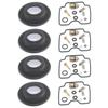 4 Sets for Bandit 1200 GSF1200 GSF1200S 2001-2005 GSF 1200 Motorcycle Carburetor Repair Kit Plunger Diaphragm Rubber