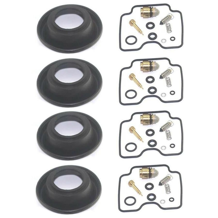 4 Sets for Bandit 1200 GSF1200 GSF1200S 2001-2005 GSF 1200 Motorcycle Carburetor Repair Kit Plunger Diaphragm Rubber