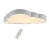 Creative White Cloud LED Ceiling Light Children's Bedrooms  Stepless Dimming Study Lamp with Remote Control Kitchen Lighting