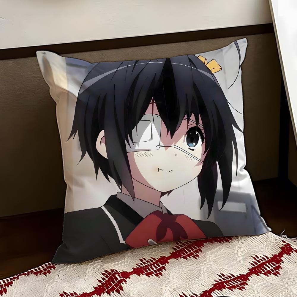 Love Chunibyo  Other DDelusions Cushion Cover Reversible Soft Durable Pillo Cover Home Car MultiScene Use for Daily Comfort