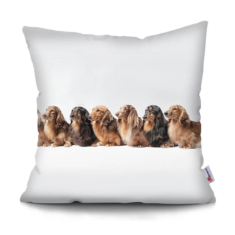 Cute Dog Animal Decorative Pillowcase Living Room Office Ornaments Home Pillowcase