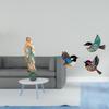 Mary Resin Sculpture And Wooden Bird Wall Art Decorative Display for Office Car Garden Study Room