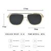 Non-polarized Fashion Sunglass Men Vintage Sunscreen Oversized Sunglasses Women Trendy Metal Glasses
