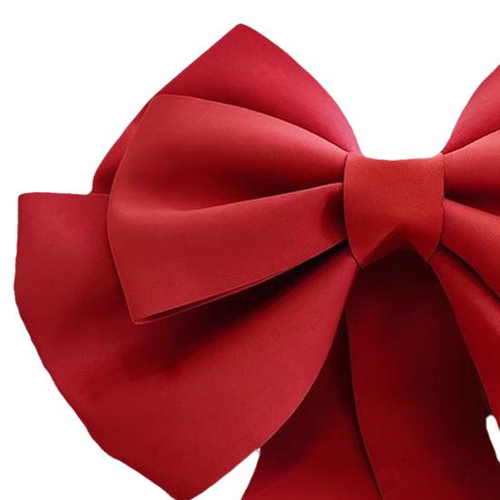 Duża czerwona kokarda wisiorek świąteczny łatwy do zawieszenia dekoracja świąteczna wewnętrzna zewnętrzna dekoracja pudełka na prezent