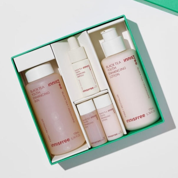 Innisfree Neues Black Tea Youth Enhancing Hautpflege-Set AUTHENTISCHER SHOP