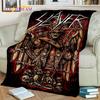 Heavy Metal Band Slayer Rock Blanket,Soft Throw Blanket for Home Bedroom Bed Sofa Picnic Travel Office Rest Cover Blanket Kids