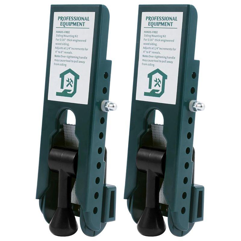 

AEE4-Siding Installation Tools,Siding Mounting Kit For Use 5/16Inch Fiber Cement Siding,Lap Siding Gauge,Siding Tools зелений