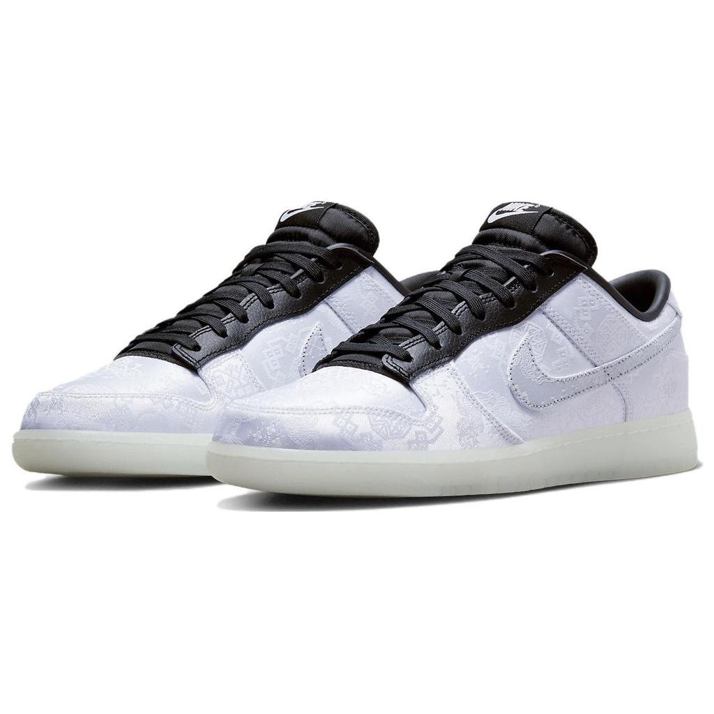 Fragment Design X CLOT X Nike Dunk Low SP 20th Anniversary Unisex Sneakers White Black FN0315-110