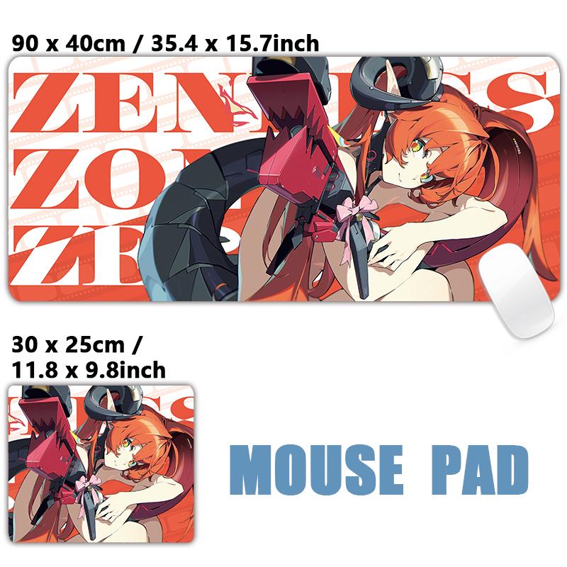 Gaming Hoshimi Miyabi Ye Shunguang Mouse Pad Evelyn Ellen Zenless Zone Zero Keyboard Desk Mats XXL Anime Girls Mousepad