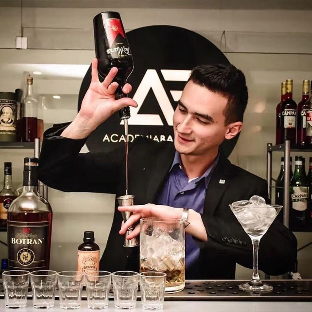 Stainless Steel Drink Spirit Measure Jigger 1oz / 2oz Cocktail Measuring Cup  Bartending Tools