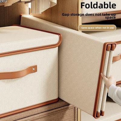 Scatole portaoggetti in tessuto Oxford, contenitori pieghevoli per vestiti con coperchio, contenitori in tessuto per camera da letto, armadio, giocattoli