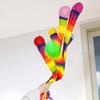 2Pcs Rainbow Tail Soft Tail Meteor Ball Safe Catch Kindergarten Hand Throwing Ball  Physical Fitness