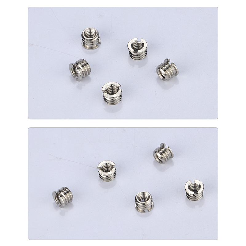 1/4 To 3/8 Inch Universal Camera Adapter Conversion Screw Nut Tripod Monopod Ballhead Mount Accessories