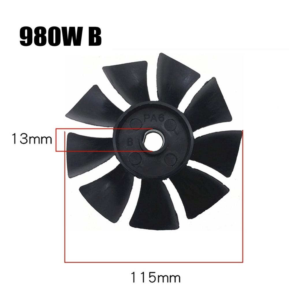 1100W Fan Blade 980W Black Cooling Fan Direct Connected