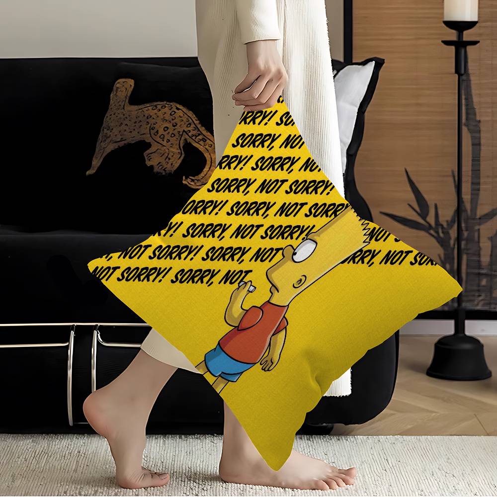 Cartoon cool The S-Simpsons Cushion Cover Polyester Sofa Cushions Decorative Throw Pillows Home Decoration Pillowcover