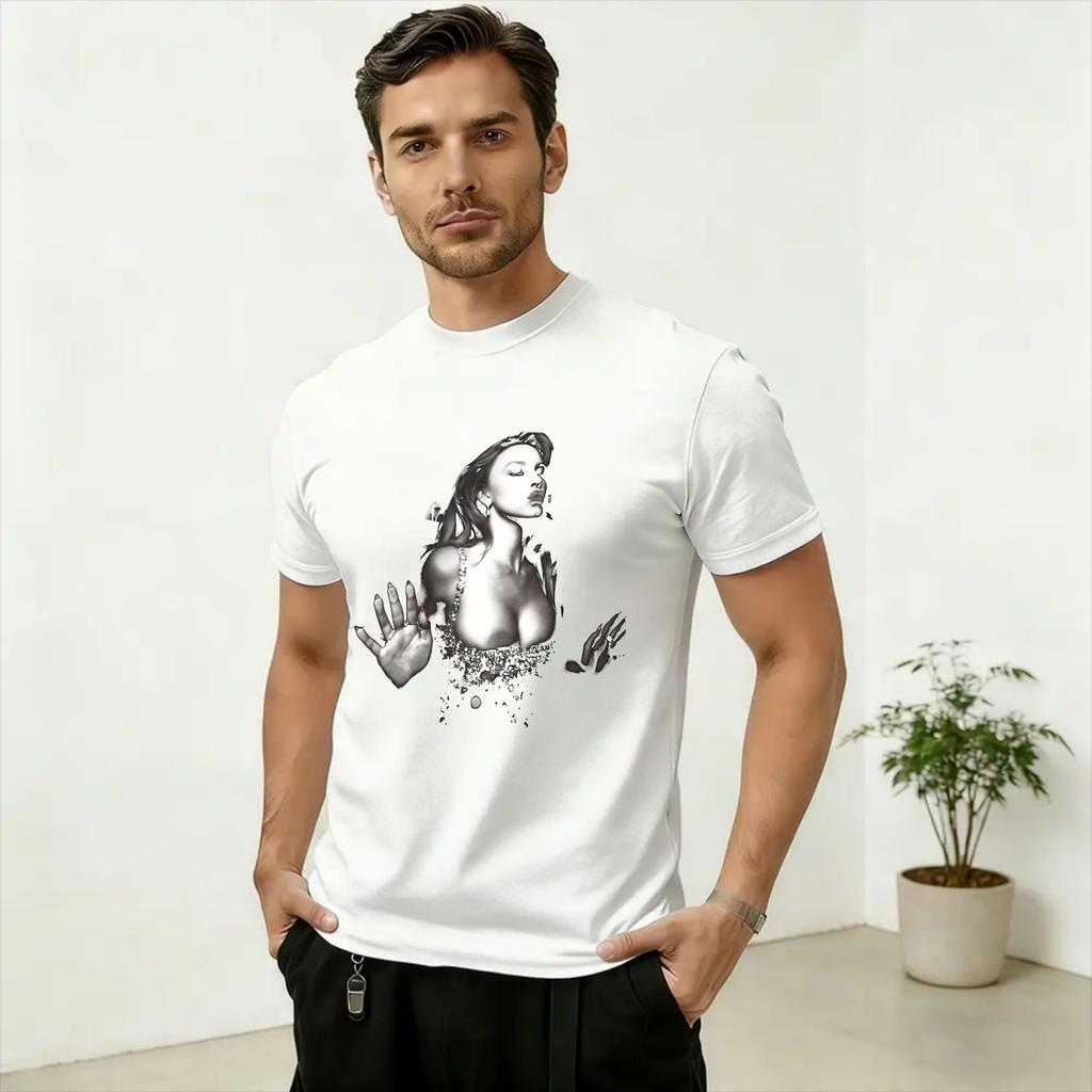 Sydney Sweeney Unisex T Shirts Awesome Tees Short Sleeve O Neck T-Shirt Cotton Printed Tops