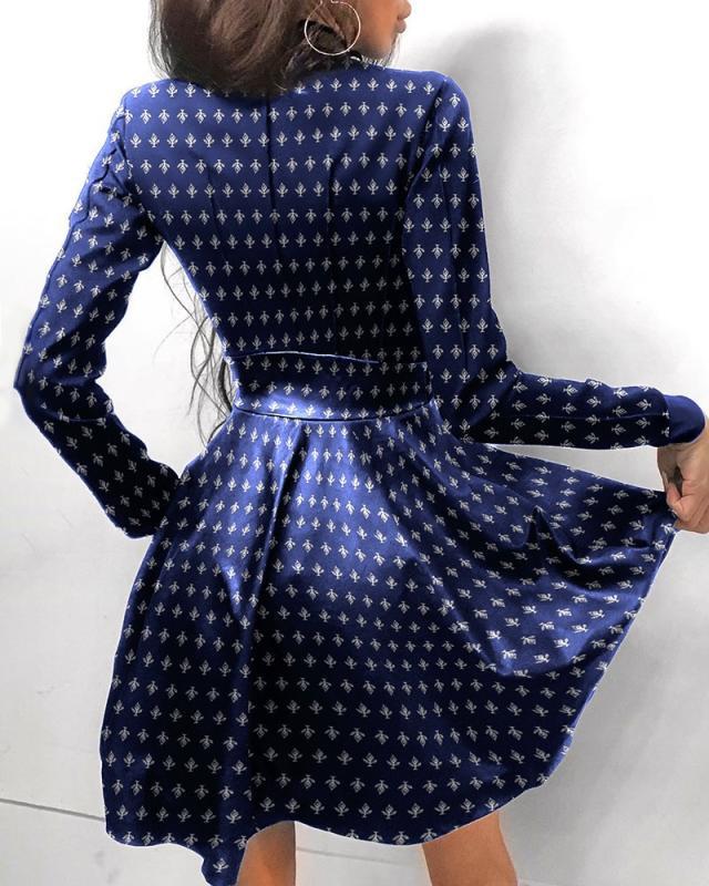 Herbst/Winter Mode PU-Leder Patchwork Taillenbetonendes Kleid