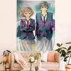 Blue Spring Ride Cartoo Chart Tapestry Art Science Fiction Room Home Decor Cheap Hippie Wall Hanging