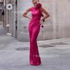 European and American Women's Clothing, Slim-fitting Long Dress, Fishtail Dress, Flower Dress.