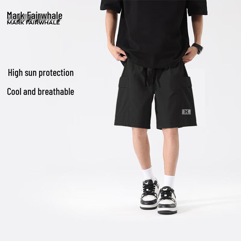 Mark Fairwhale Men's UPF100+ Lightweight Cooling Casual Sport Shorts