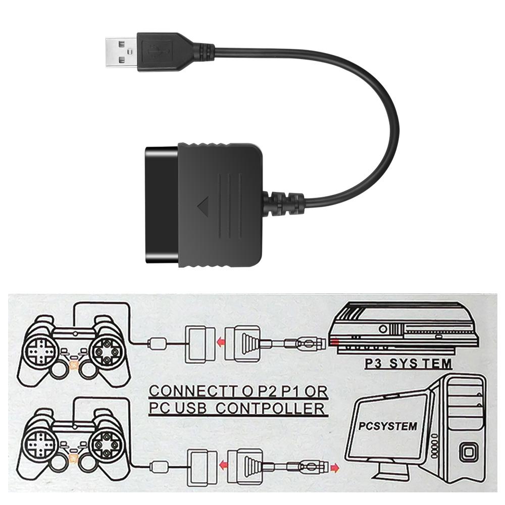 USB Adapter Converter Cable for Gaming Controller for PS2 To for PS3 PC Video Game Accessories