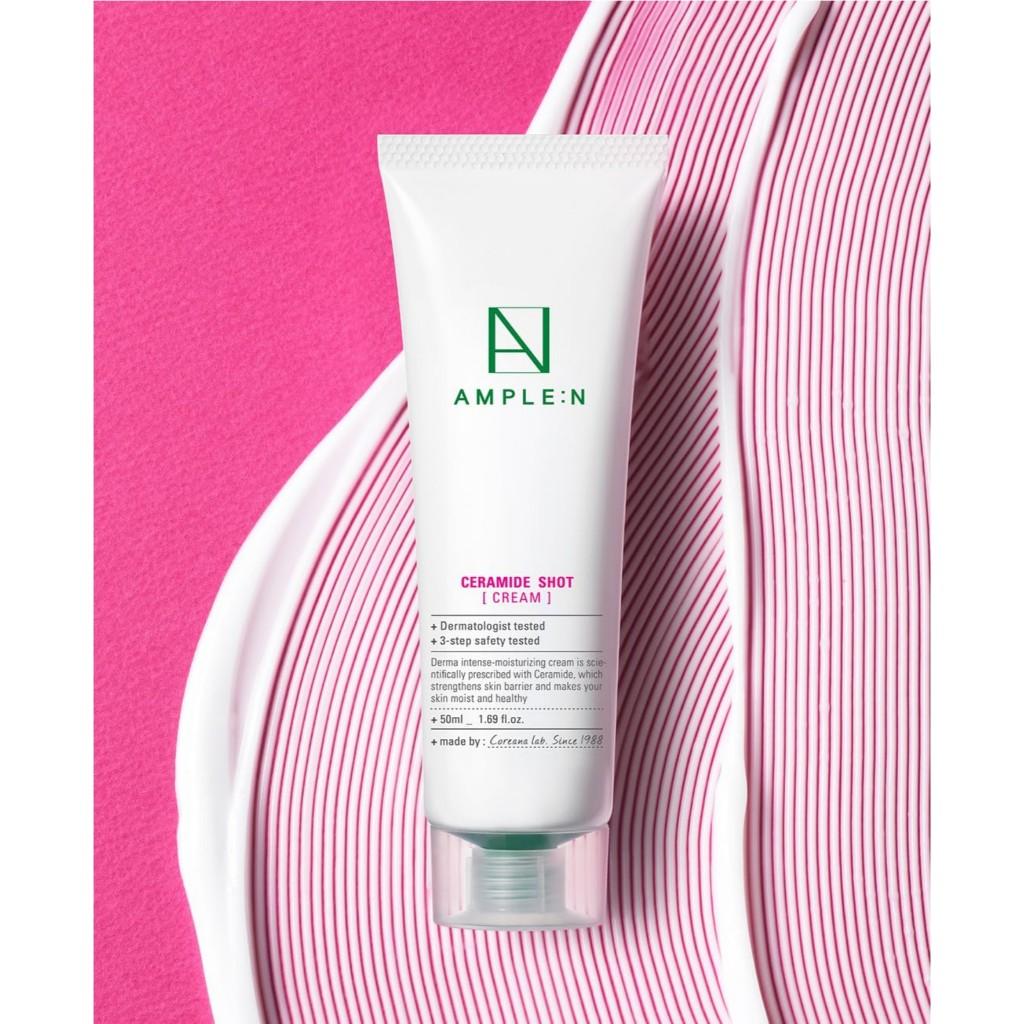 AMPLE:N Ceramide Shot Cream, 50mL | Hydrating Moisturizer Unscented