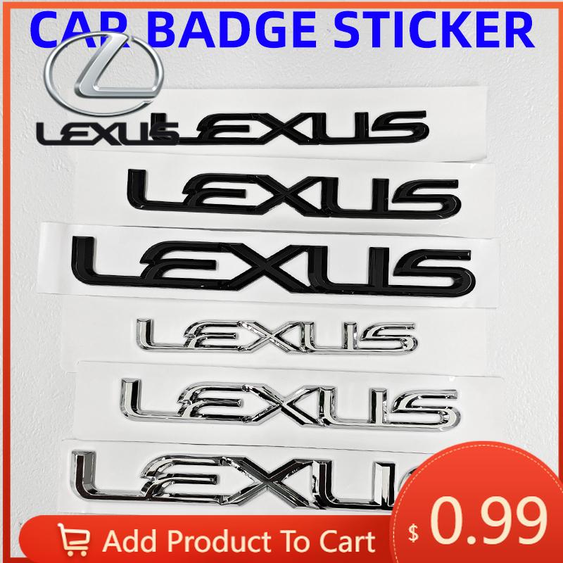 Interior Stickers 3D ABS Car Rear Trunk Emblem Badge Sticker Logo For Lexus ES300 IS300 IS350 ES250 ES350 IS250 CT200H GS350 NX2