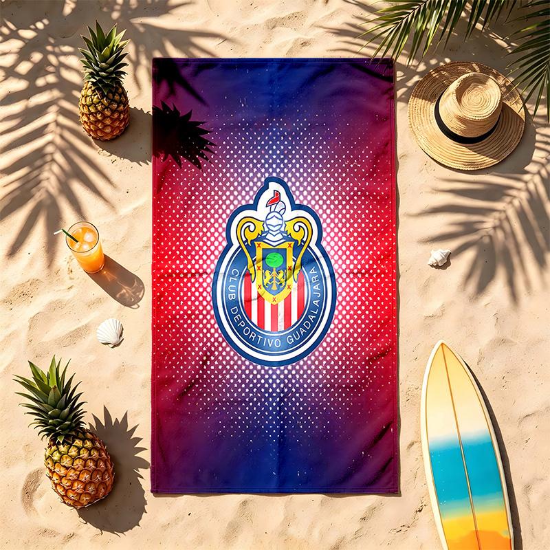 Club Deportivo Guadalajara (28) Theme Beach Towel Sand Resistant Soft And Comfortable Suitable For The Pool Camping Yoga And Diving A Travel