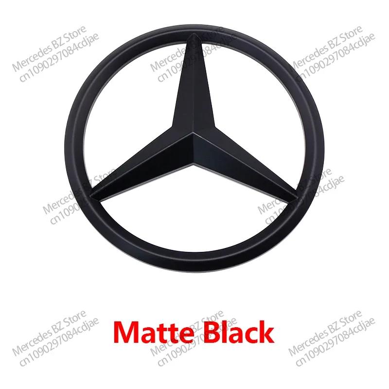 

2025 Hot For Mercedes Benz 188MM 210MM ABS Car Front Grille Badge Sticker Decal Cover Emblem Accessories For Mercedes Benz AMG W 188mm матовий чорний колір