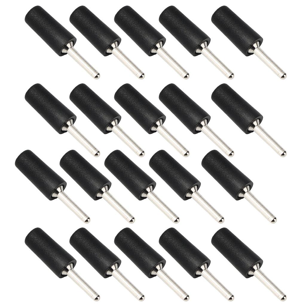 20Pcs Pin Banana Plug 2mm Nickel Plated Brass Male Waterproof Connector Accessory Set KitBlack