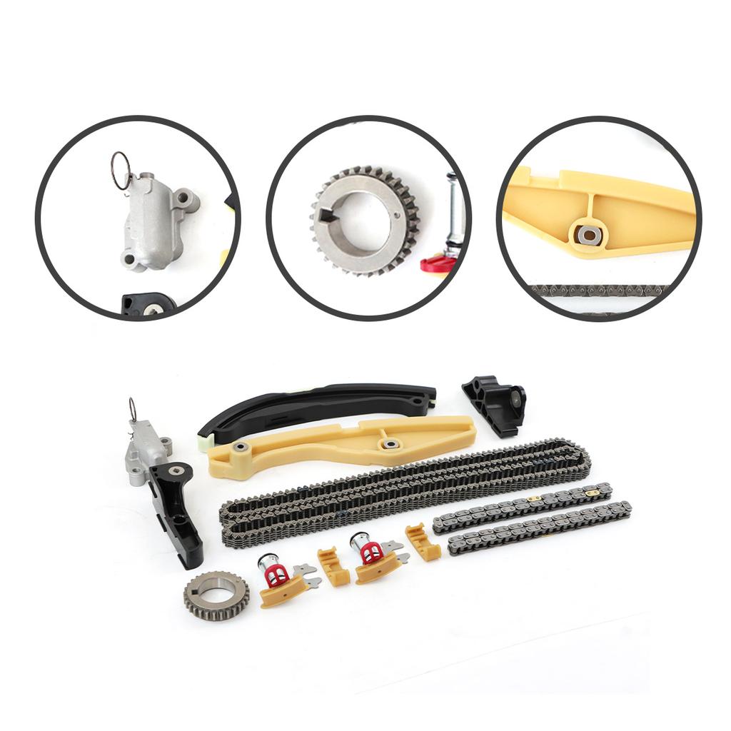 1SET Timing Chain Kit For Ford Edge Explorer Eplorer F150 Flex Mutang Taurus Transit Lincoln 3.5L 3.7L Engine Car Replace Parts