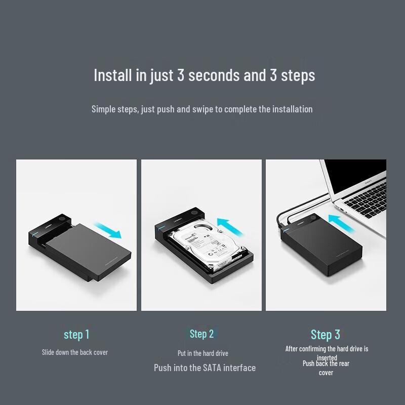 Ugreen 3.5-inch SATA USB 3.0 Hard Drive Enclosure